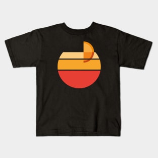 Aperol Spritz Tequila Sunrise Minimal Retro Italian Cocktail Kids T-Shirt